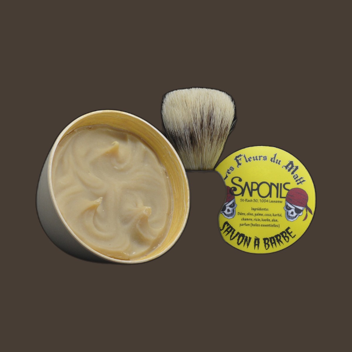Savon à barbe à la bière